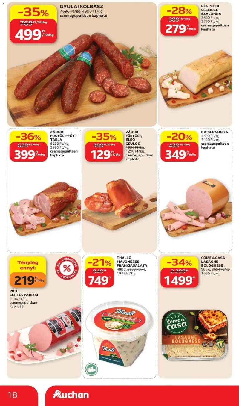 Auchan Auchan akciós újság Budapest 18 oldal