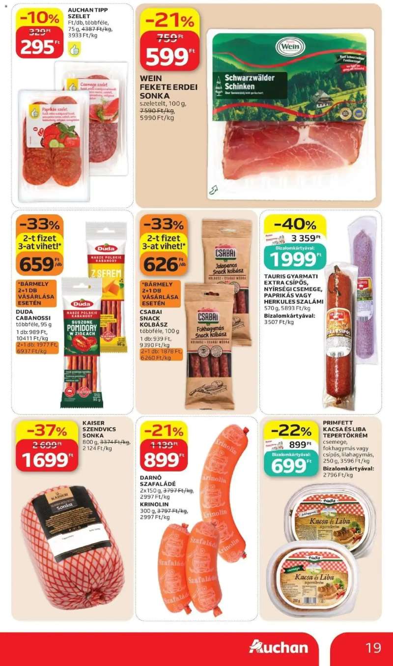 Auchan Auchan akciós újság Budapest 19 oldal