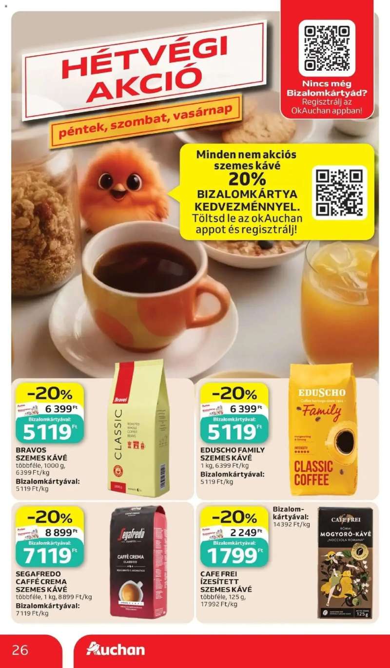 Auchan Auchan akciós újság Budapest 26 oldal