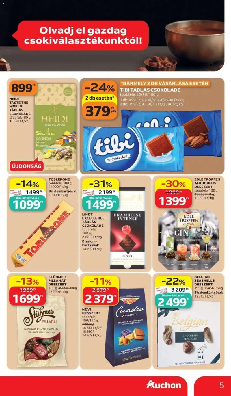Auchan Auchan akciós újság Budapest 5 oldal