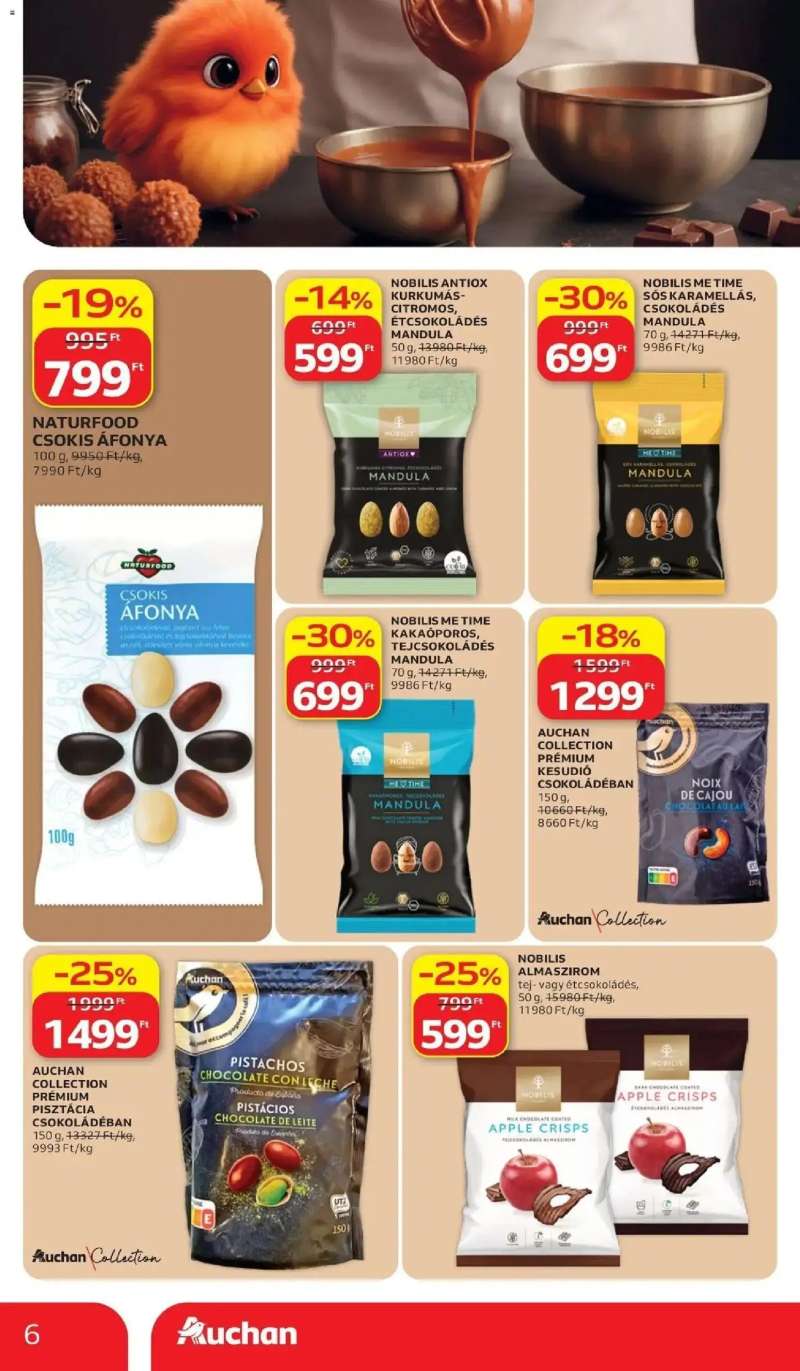 Auchan Auchan akciós újság Budapest 6 oldal