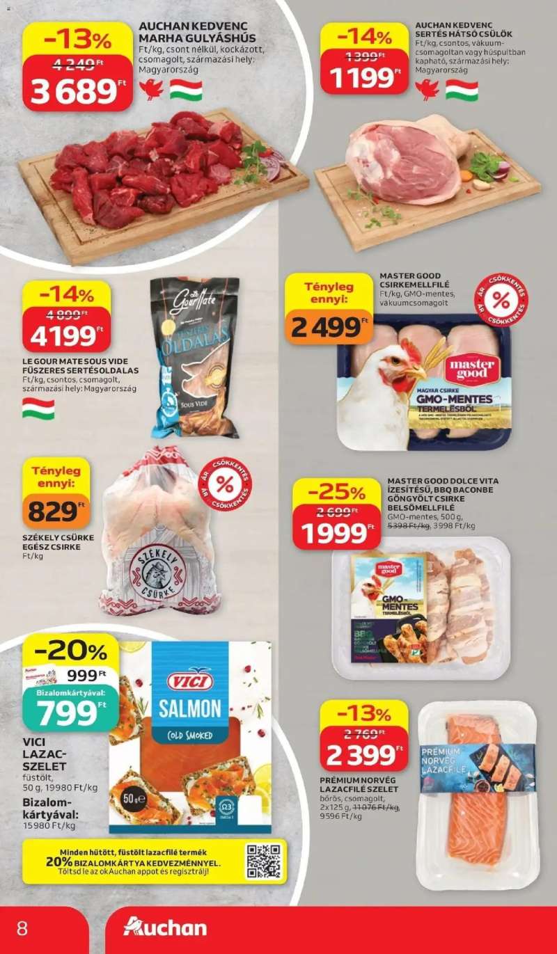Auchan Auchan akciós újság Budapest 8 oldal