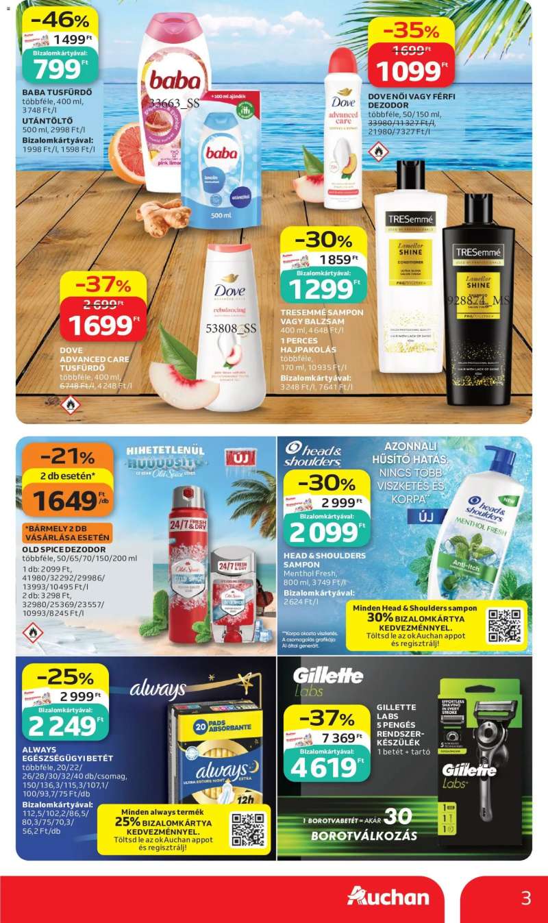 Auchan Auchan Szépség ajánlataink 3 oldal