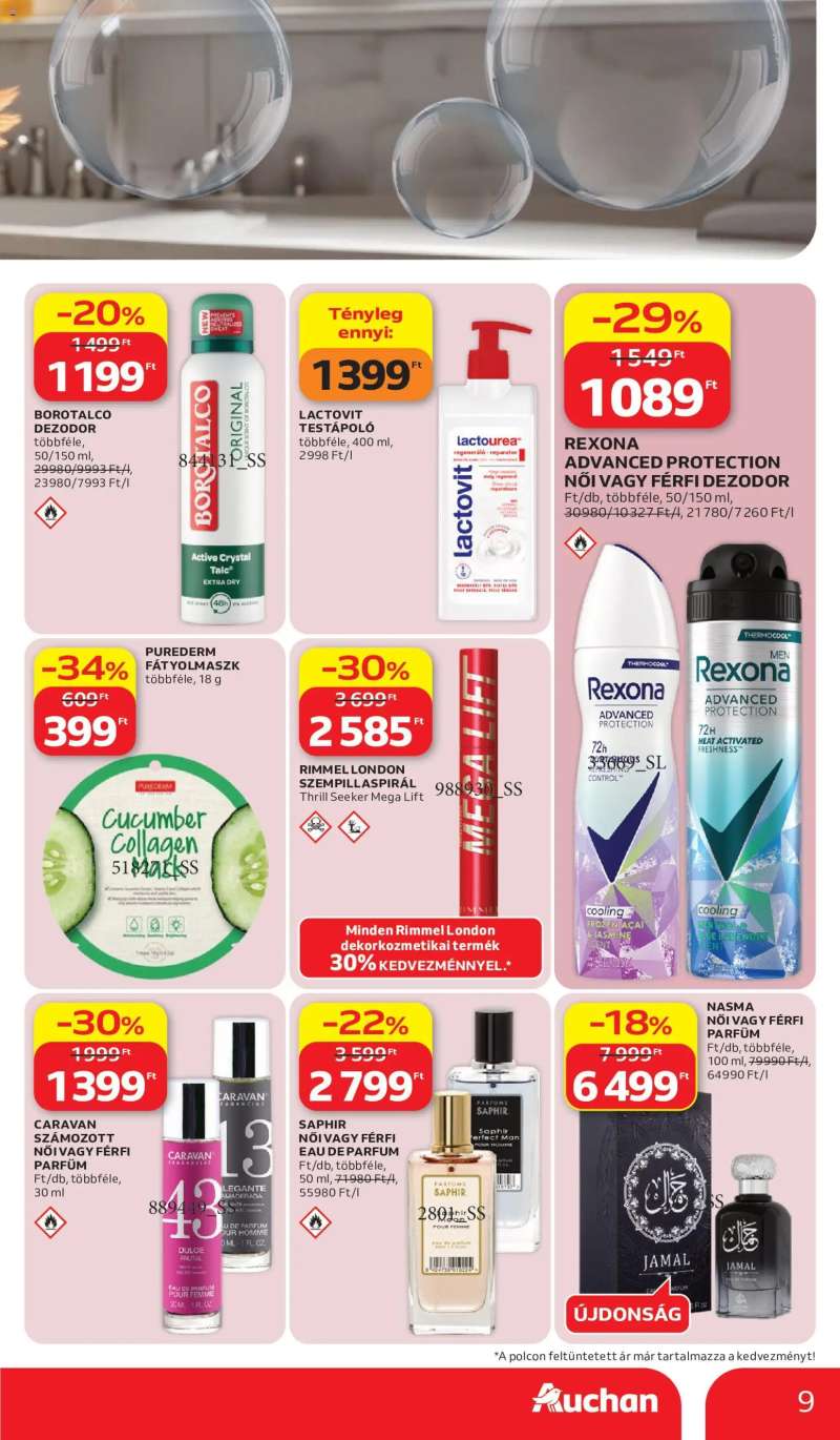 Auchan Auchan Szépség ajánlataink 9 oldal