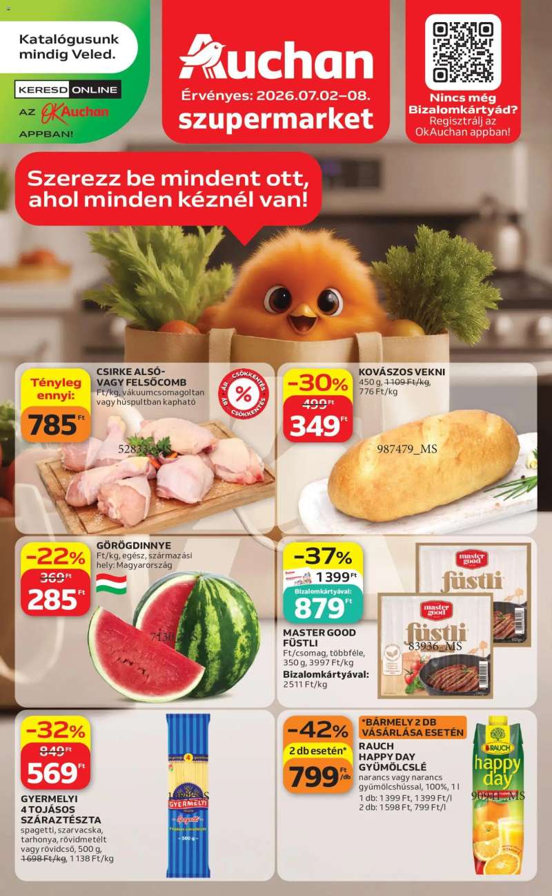 Auchan Auchan Szupermarket akciós újság 1 oldal