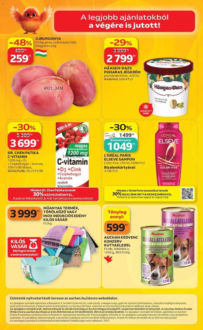 Auchan Auchan Szupermarket akciós újság 12 oldal
