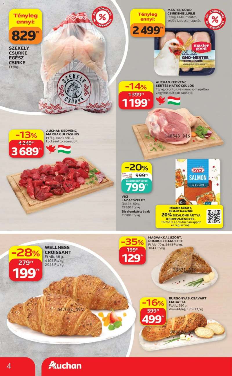Auchan Auchan Szupermarket akciós újság 4 oldal