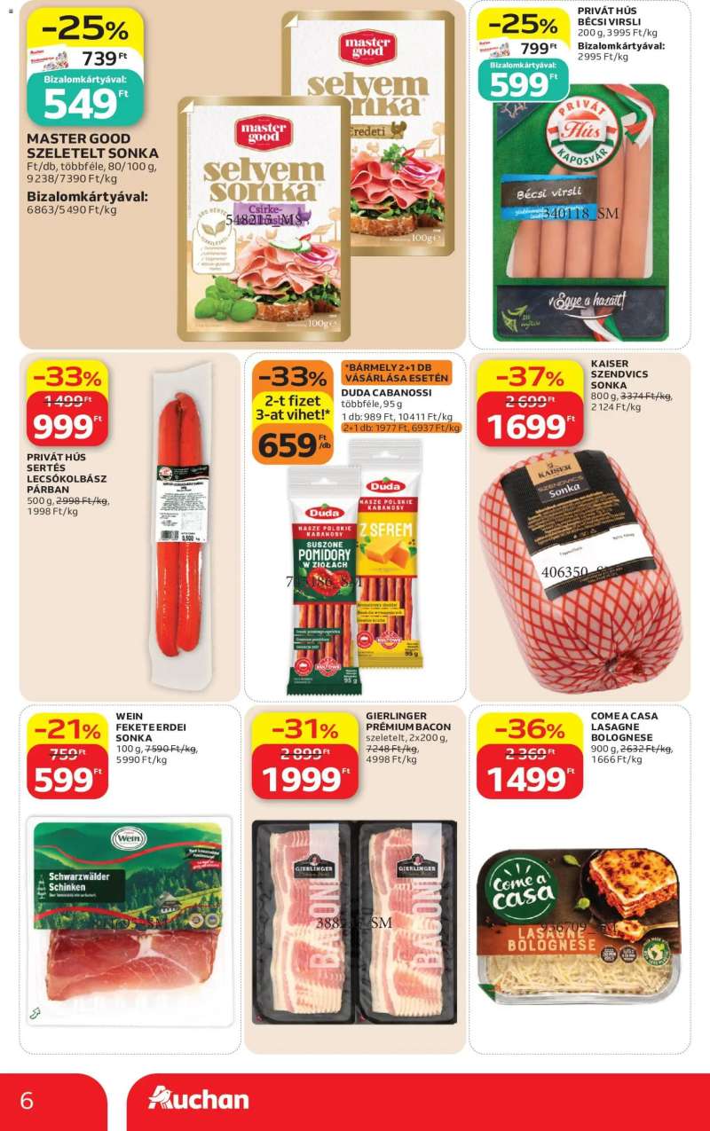 Auchan Auchan Szupermarket akciós újság 6 oldal