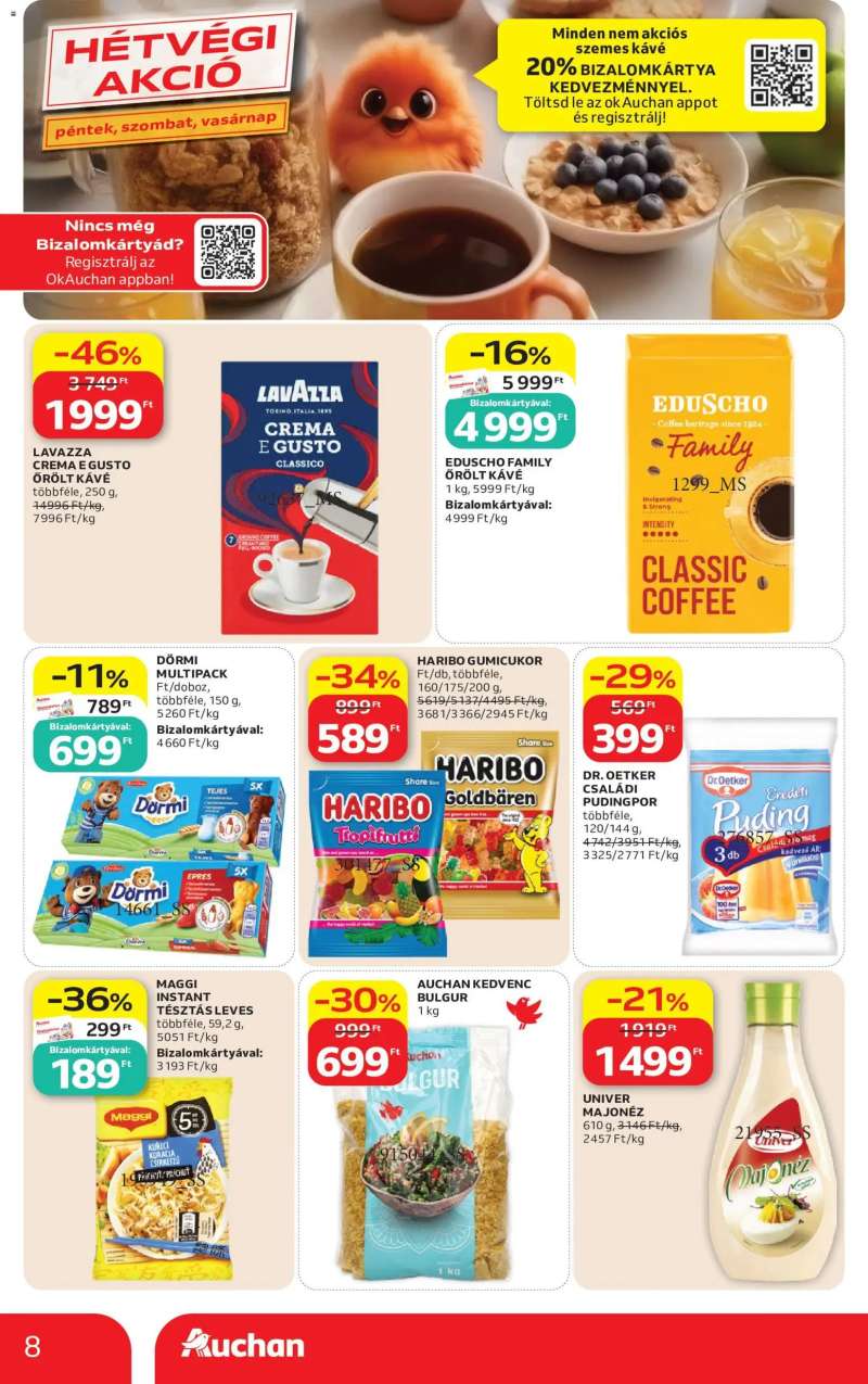 Auchan Auchan Szupermarket akciós újság 8 oldal