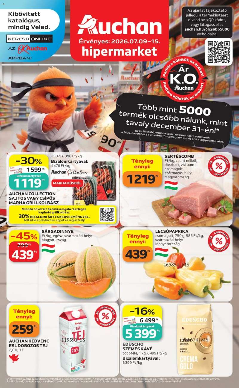 Auchan Auchan akciós újság 1 oldal