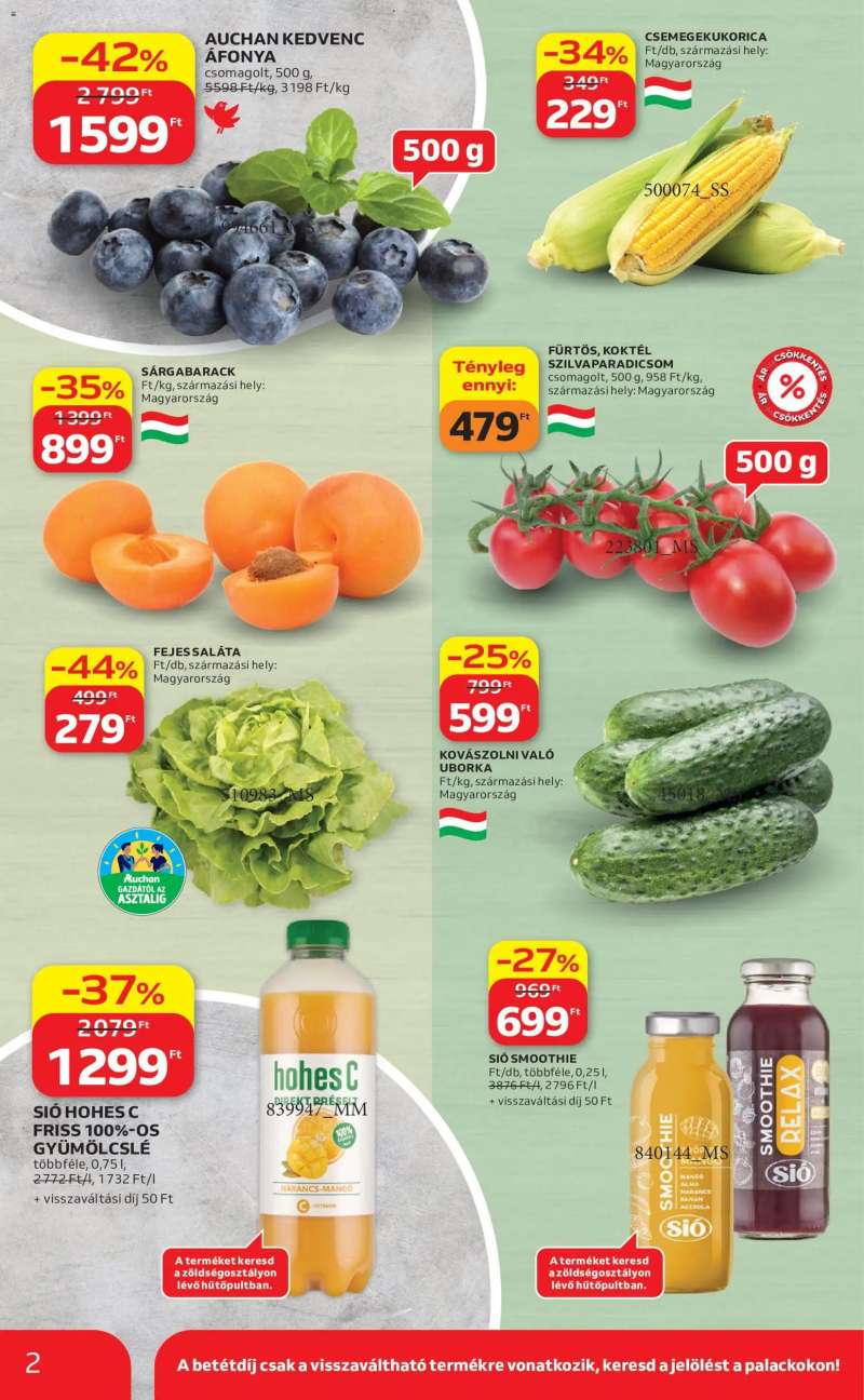 Auchan Auchan akciós újság 2 oldal