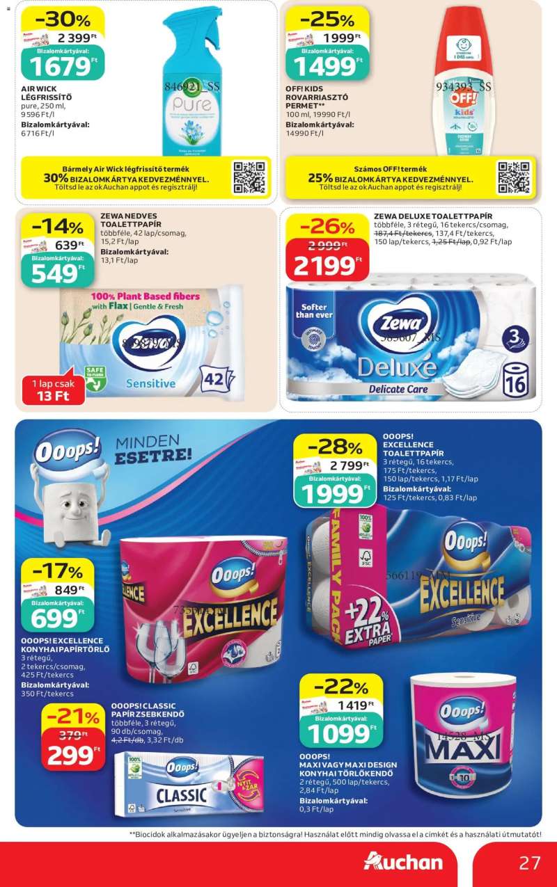 Auchan Auchan akciós újság 27 oldal