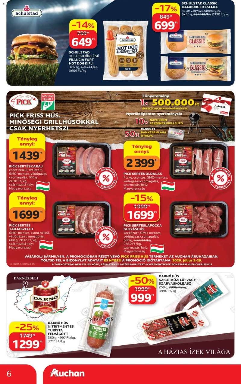 Auchan Auchan akciós újság 6 oldal