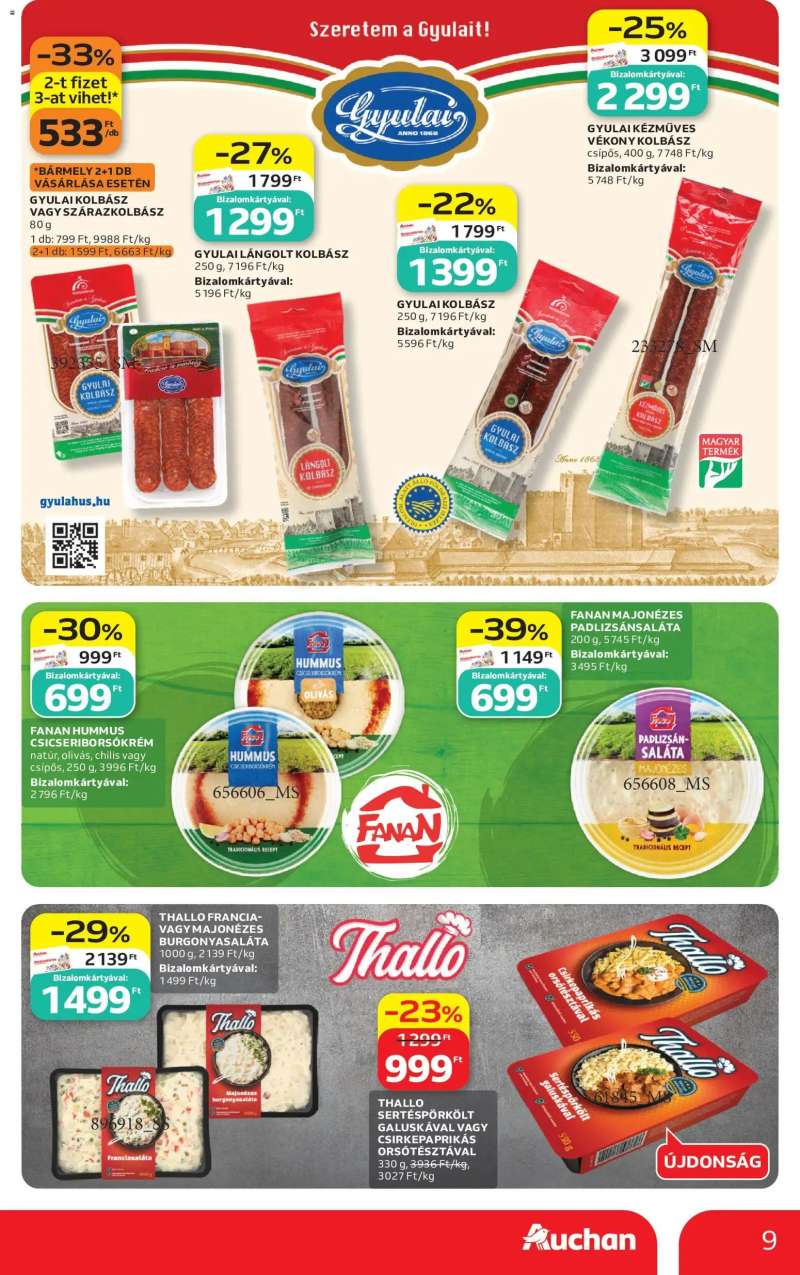 Auchan Auchan akciós újság 9 oldal