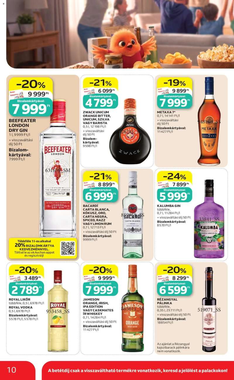 Auchan Auchan Kihagyhatatlan ziccerek bajnok árakon 10 oldal