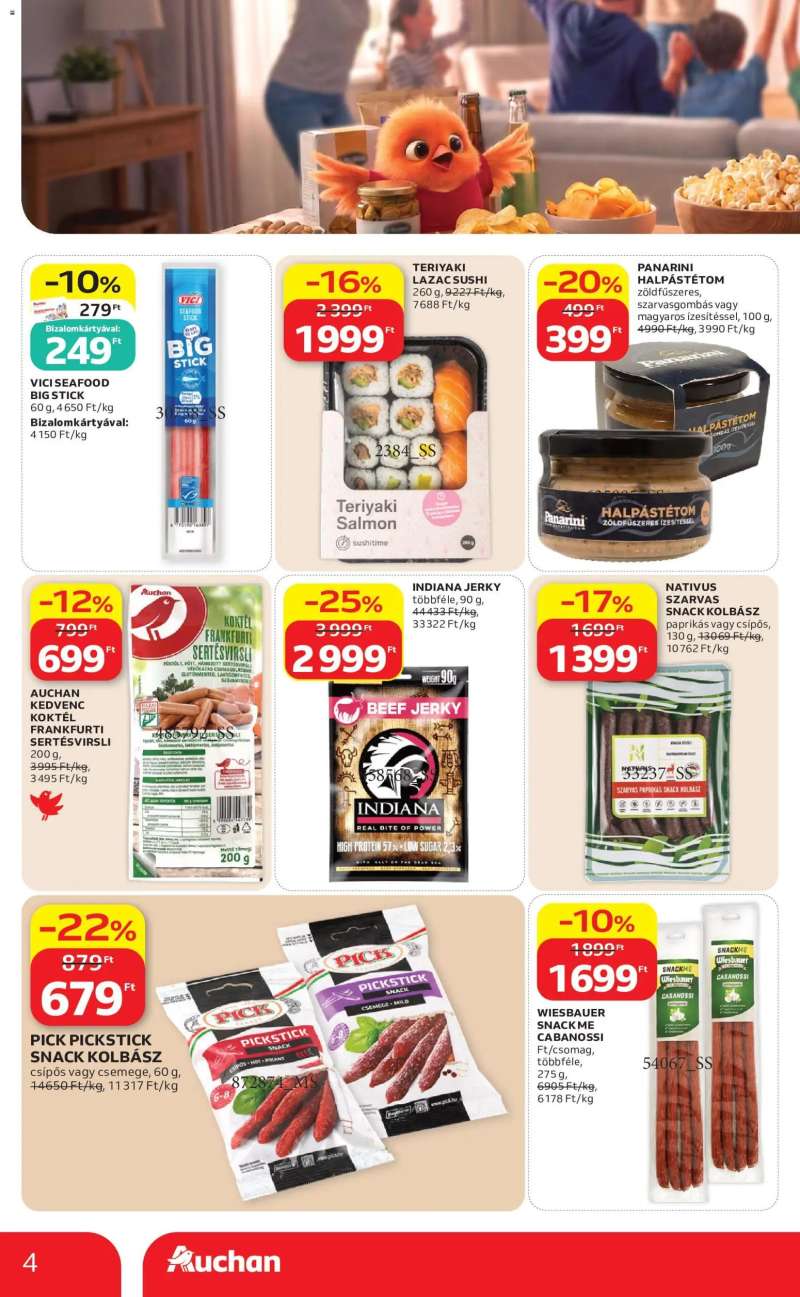 Auchan Auchan Kihagyhatatlan ziccerek bajnok árakon 4 oldal