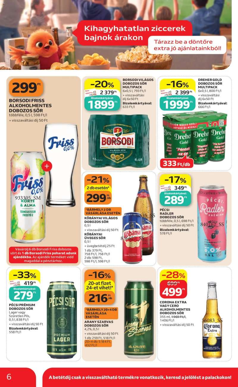 Auchan Auchan Kihagyhatatlan ziccerek bajnok árakon 6 oldal