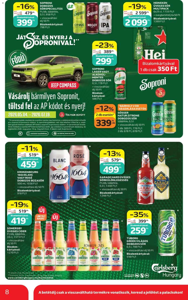 Auchan Auchan Kihagyhatatlan ziccerek bajnok árakon 8 oldal