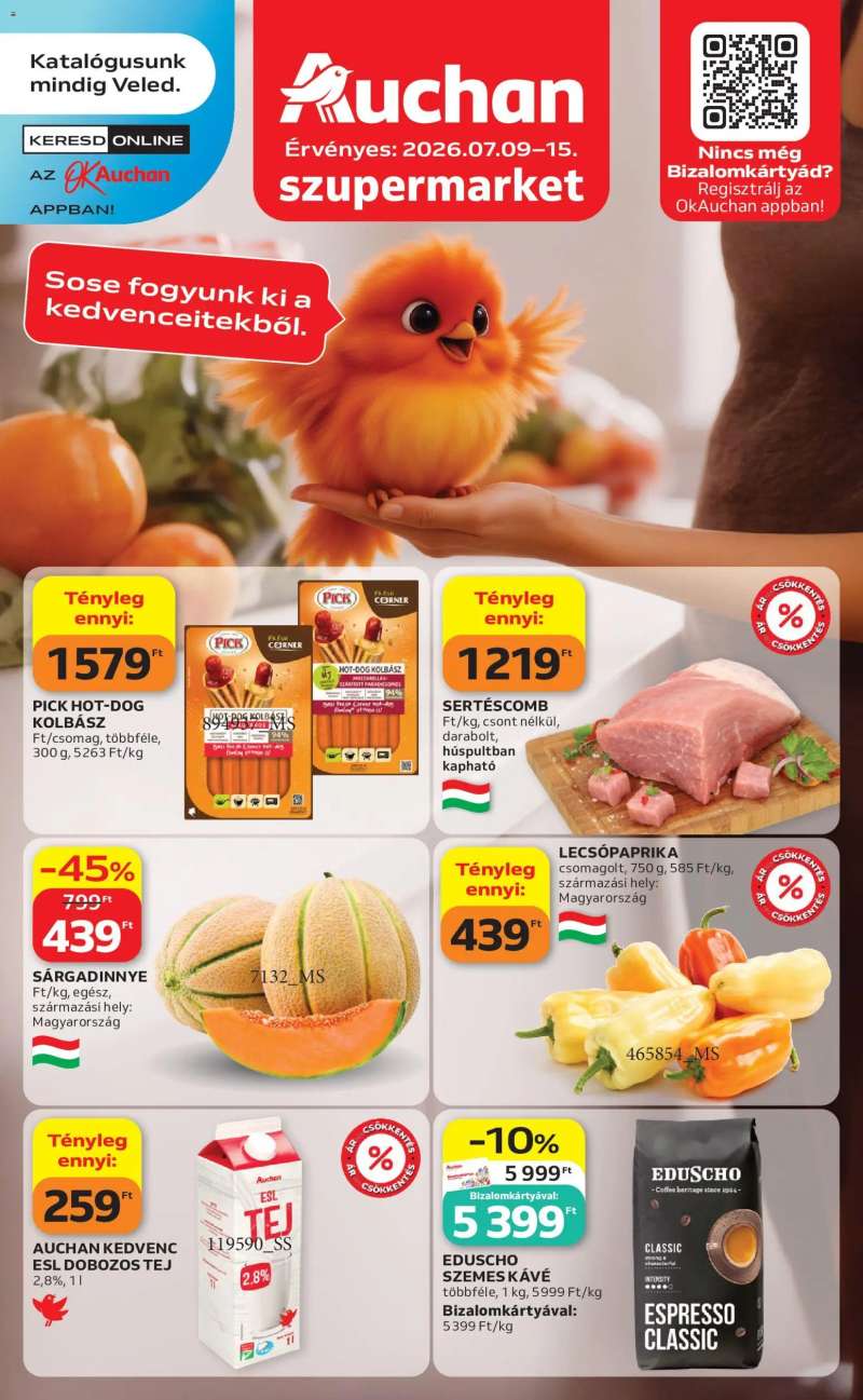 Auchan Auchan Szupermarket akciós újság 1 oldal