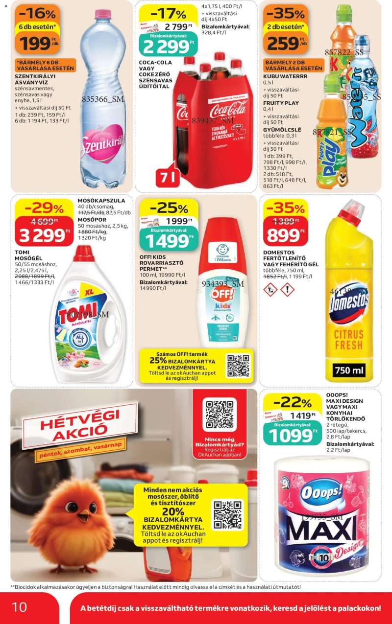 Auchan Auchan Szupermarket akciós újság 10 oldal