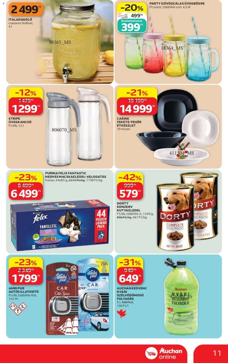 Auchan Auchan Szupermarket akciós újság 11 oldal