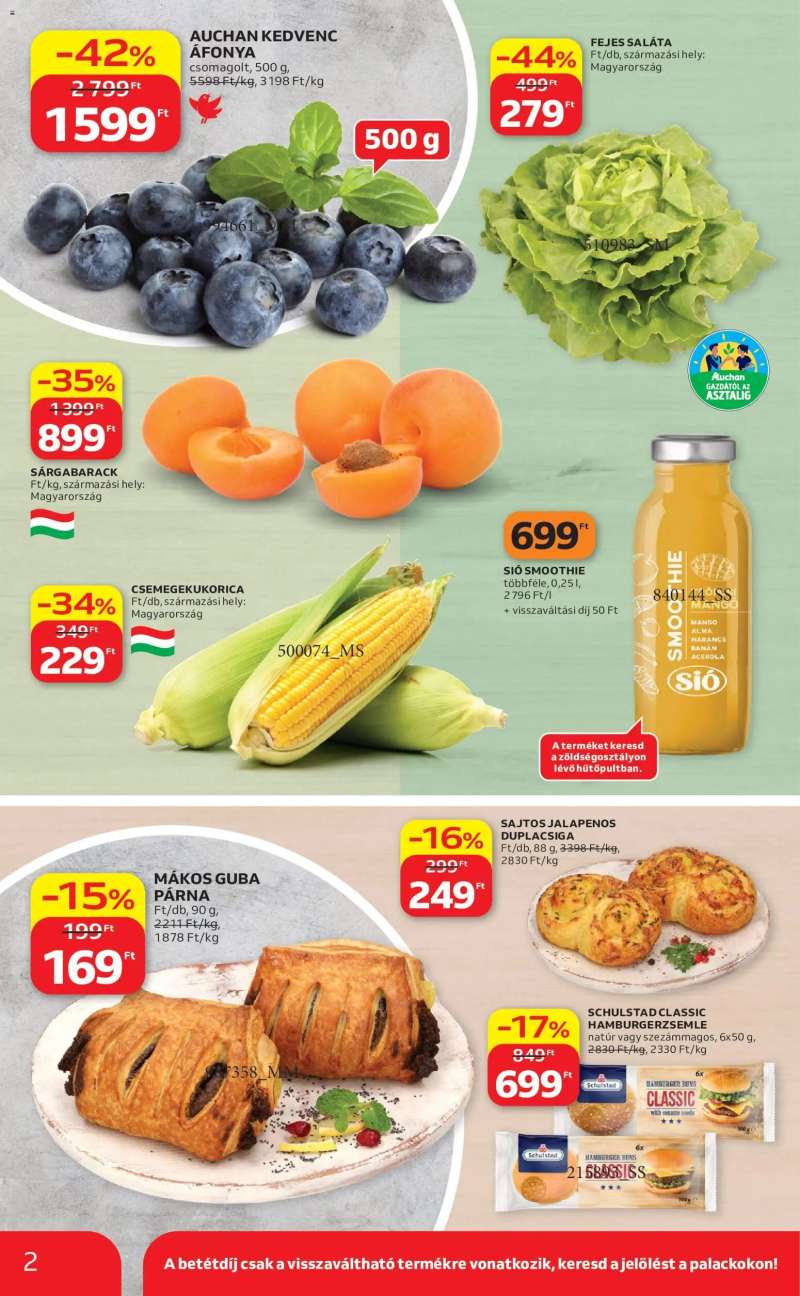 Auchan Auchan Szupermarket akciós újság 2 oldal