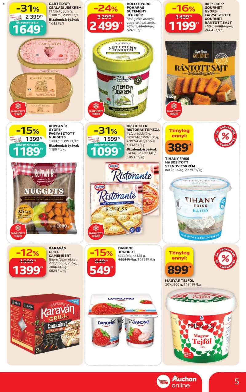 Auchan Auchan Szupermarket akciós újság 5 oldal