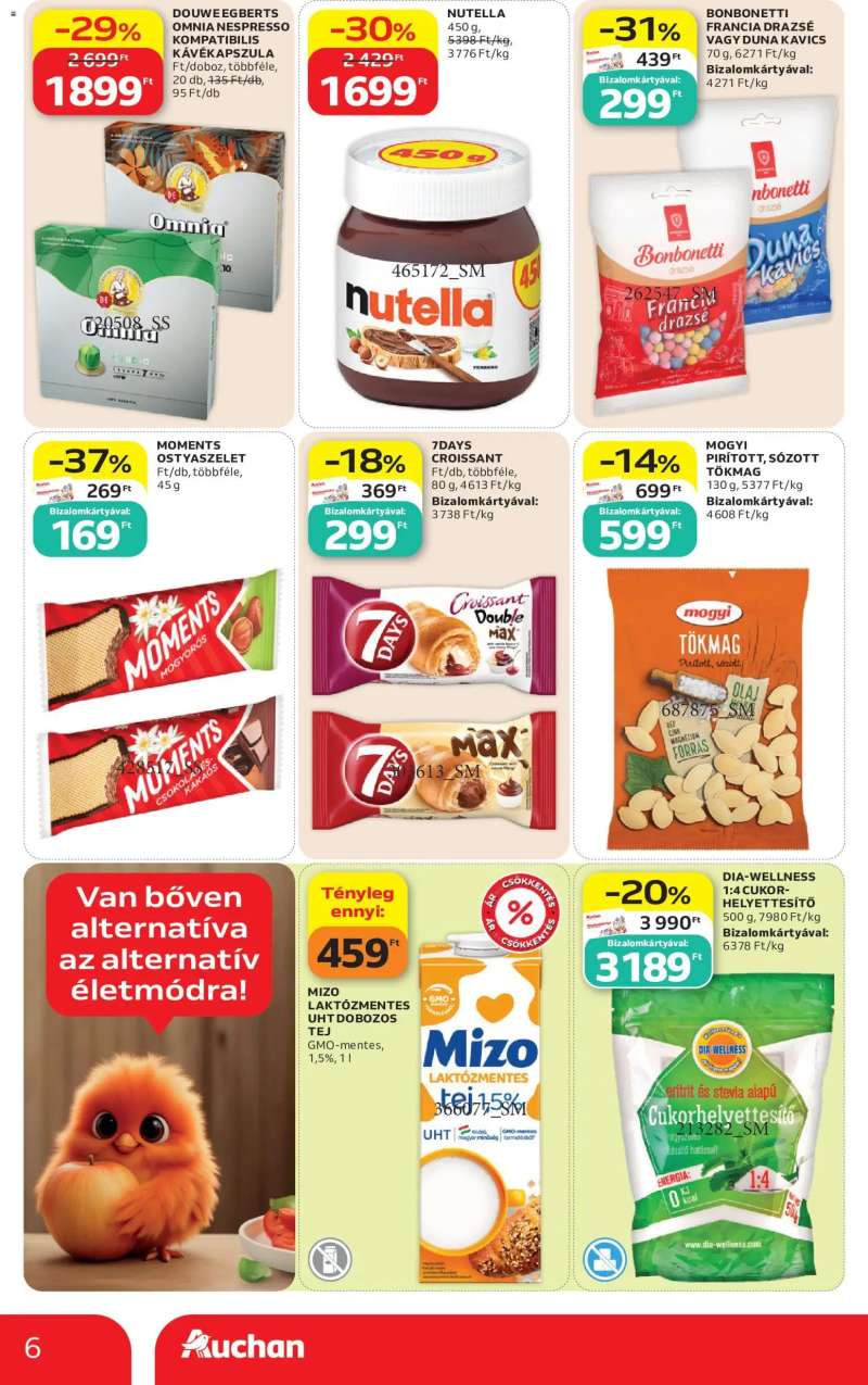Auchan Auchan Szupermarket akciós újság 6 oldal