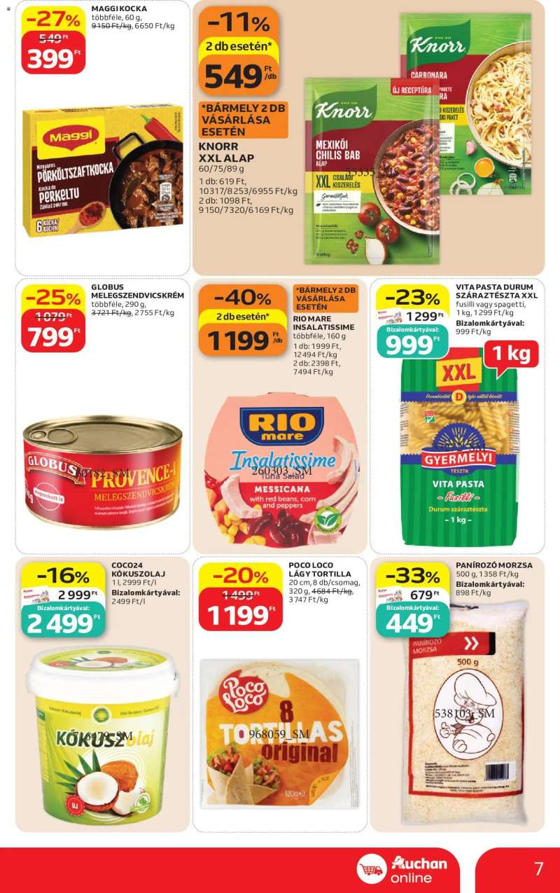 Auchan Auchan Szupermarket akciós újság 7 oldal