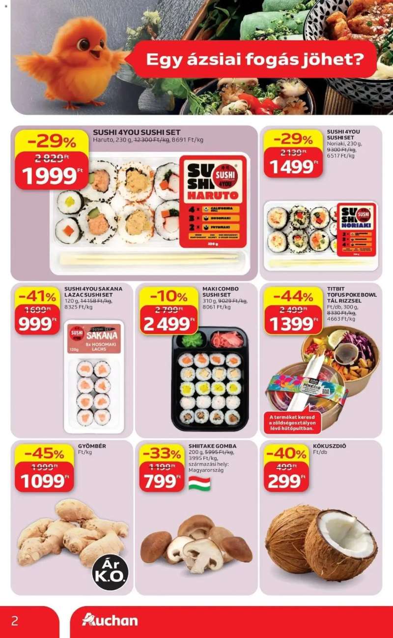 Auchan Auchan újság érvényessége 2026.07.22-ig 2 oldal