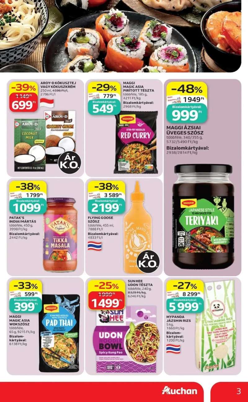 Auchan Auchan újság érvényessége 2026.07.22-ig 3 oldal