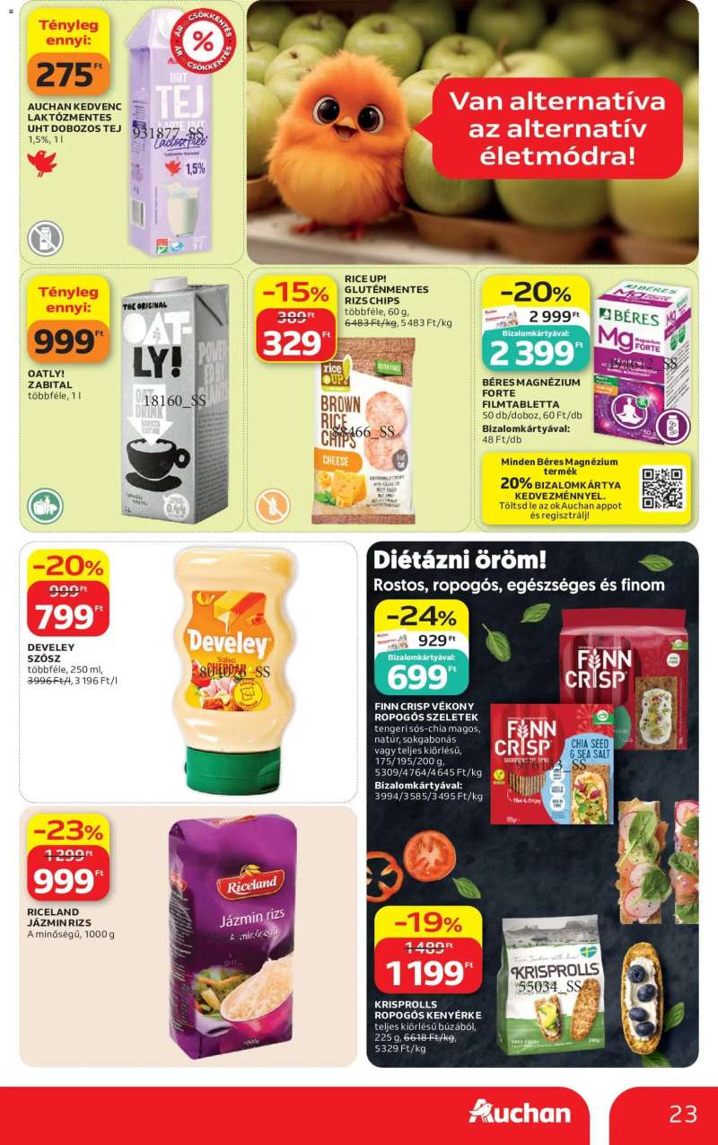 Auchan Auchan akciós újság 23 oldal