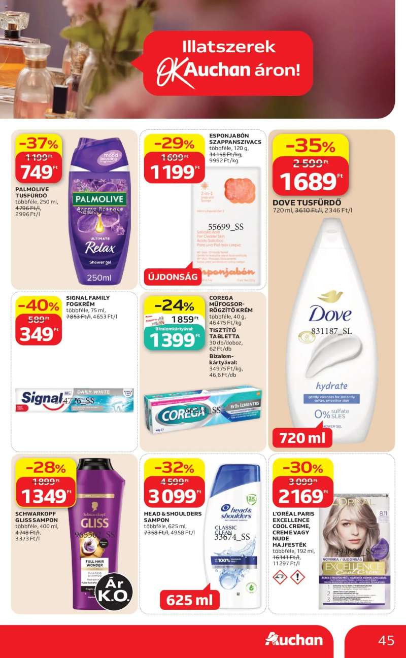 Auchan Auchan akciós újság 45 oldal