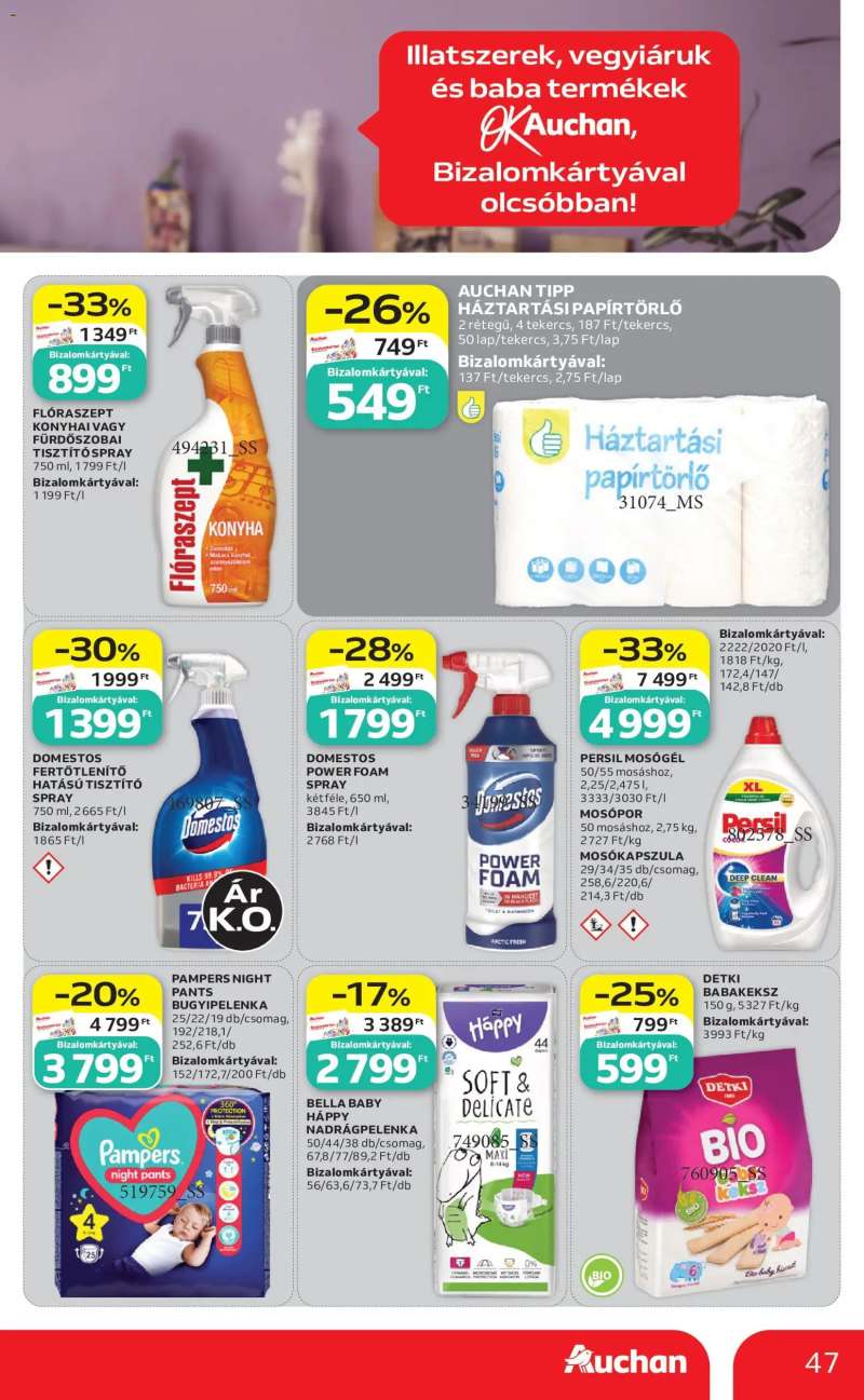 Auchan Auchan akciós újság 47 oldal