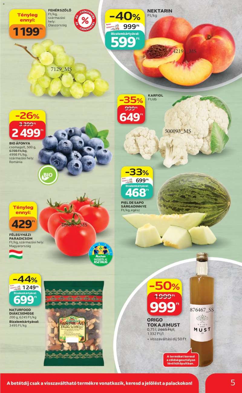 Auchan Auchan akciós újság 5 oldal