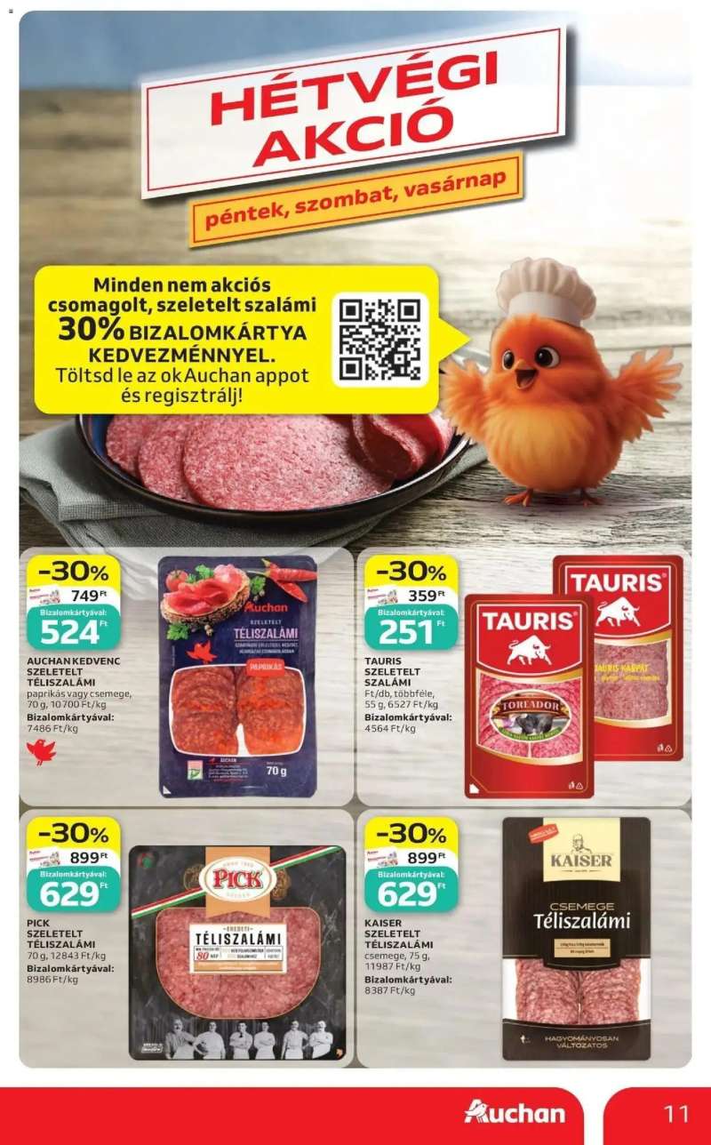 Auchan Auchan akciós újság Budapest 11 oldal