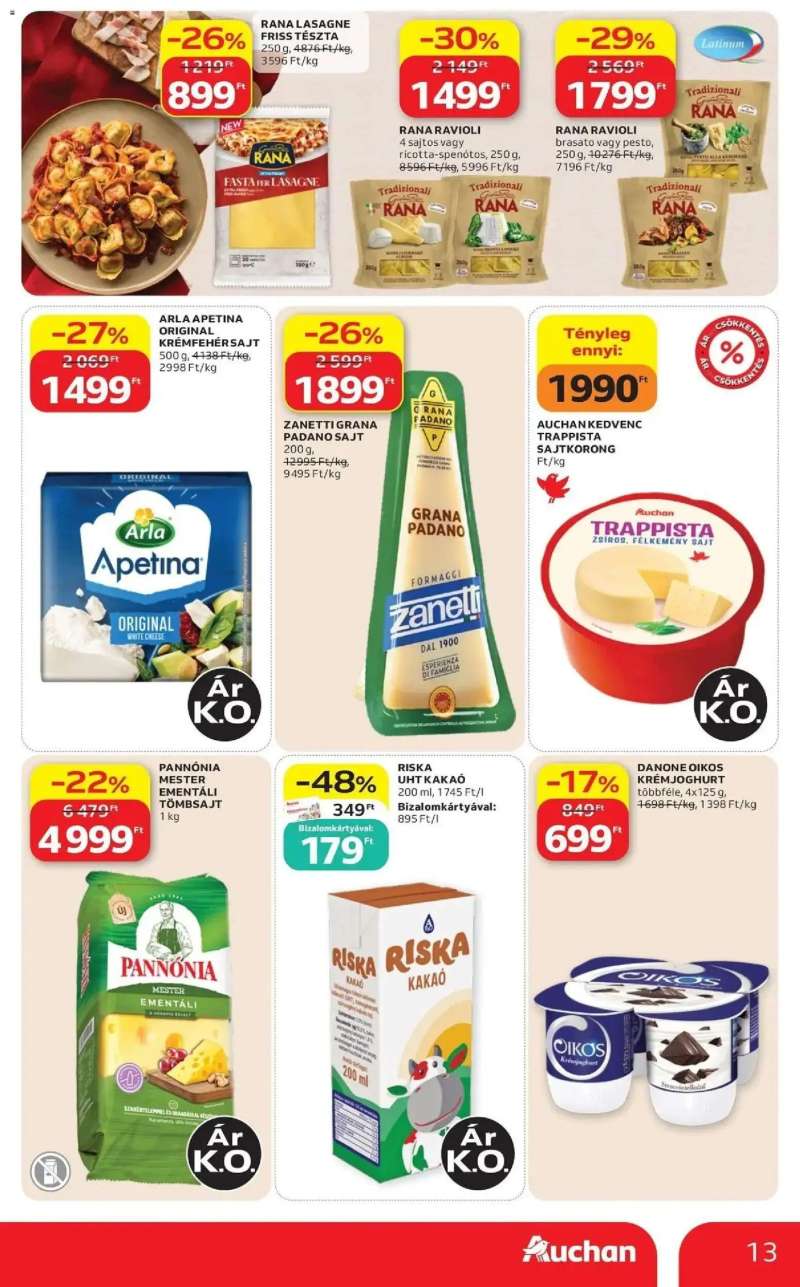 Auchan Auchan akciós újság Budapest 13 oldal