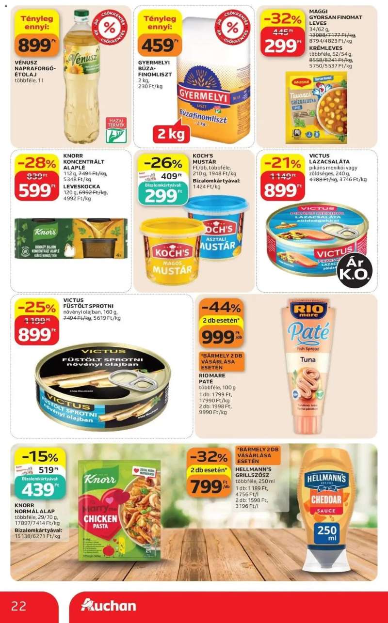 Auchan Auchan akciós újság Budapest 22 oldal