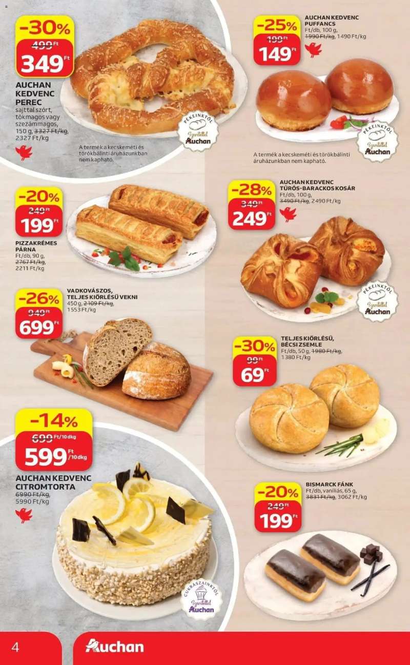 Auchan Auchan akciós újság Budapest 4 oldal