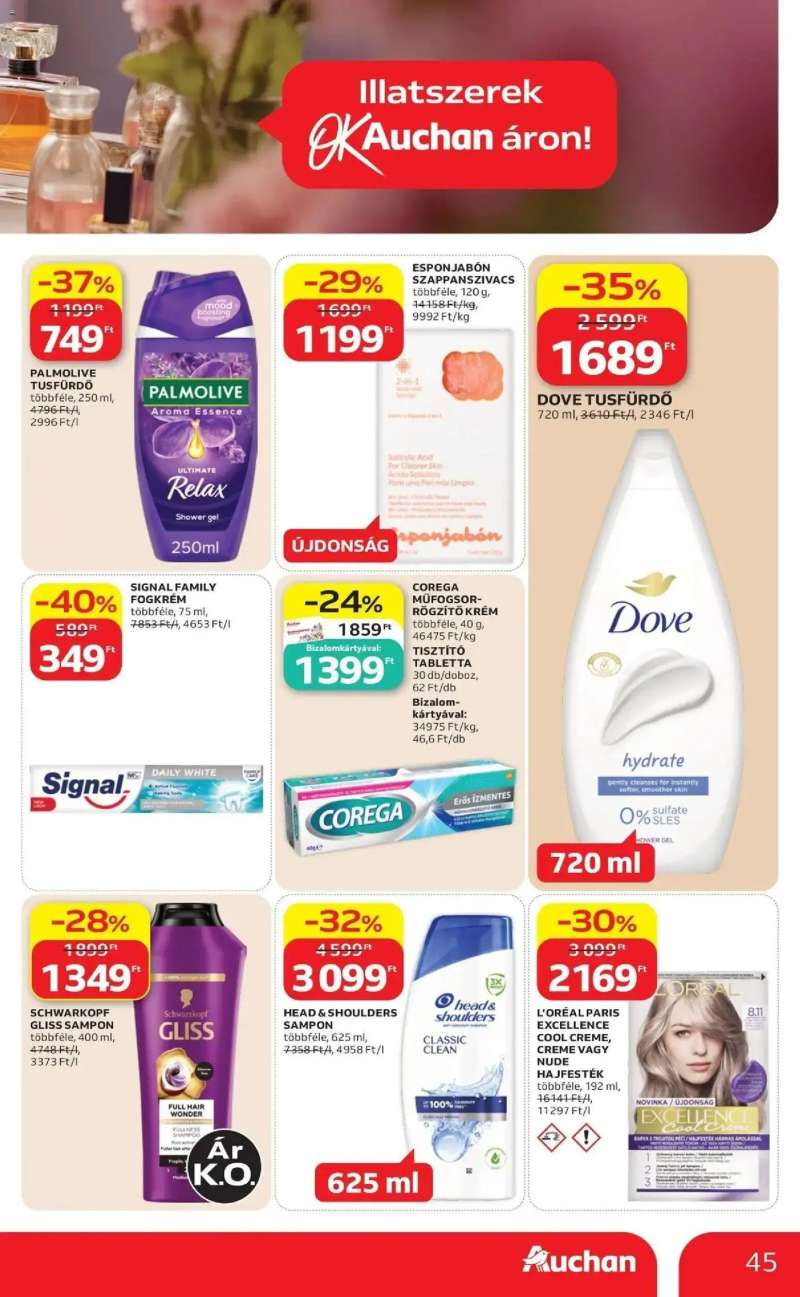 Auchan Auchan akciós újság Budapest 45 oldal