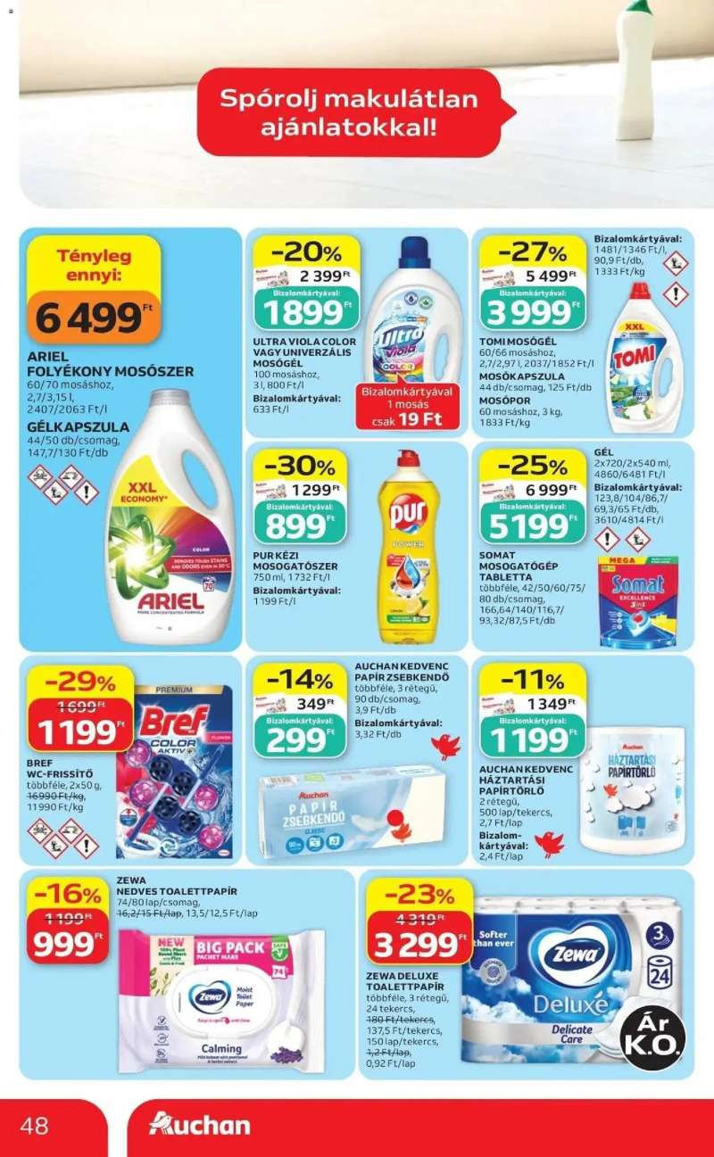 Auchan Auchan akciós újság Budapest 48 oldal
