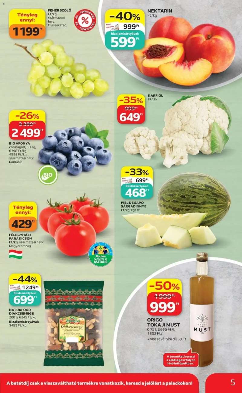 Auchan Auchan akciós újság Budapest 5 oldal