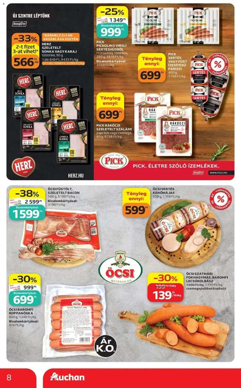 Auchan Auchan akciós újság Budapest 8 oldal