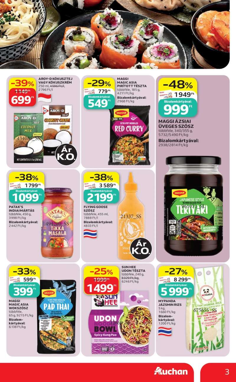 Auchan Auchan Ázsiai ajánlataink 3 oldal