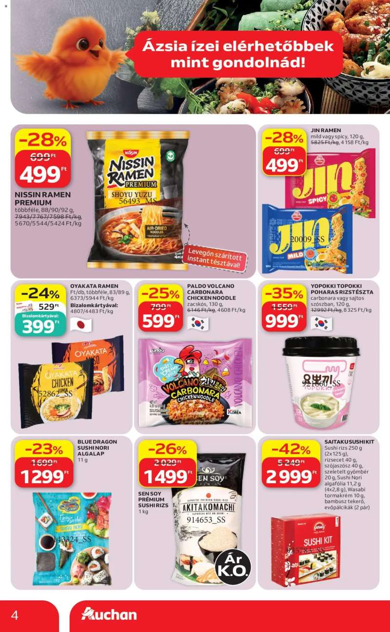 Auchan Auchan Ázsiai ajánlataink 4 oldal