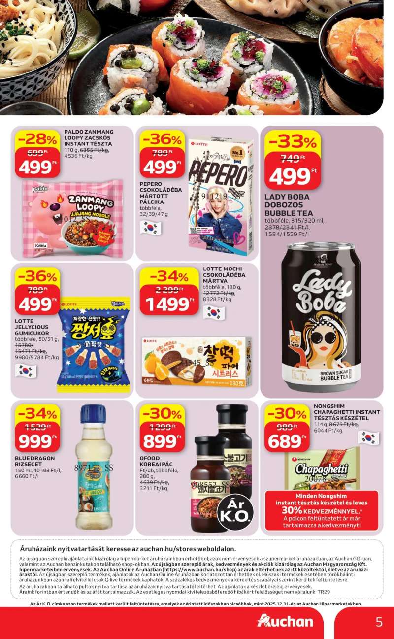 Auchan Auchan Ázsiai ajánlataink 5 oldal