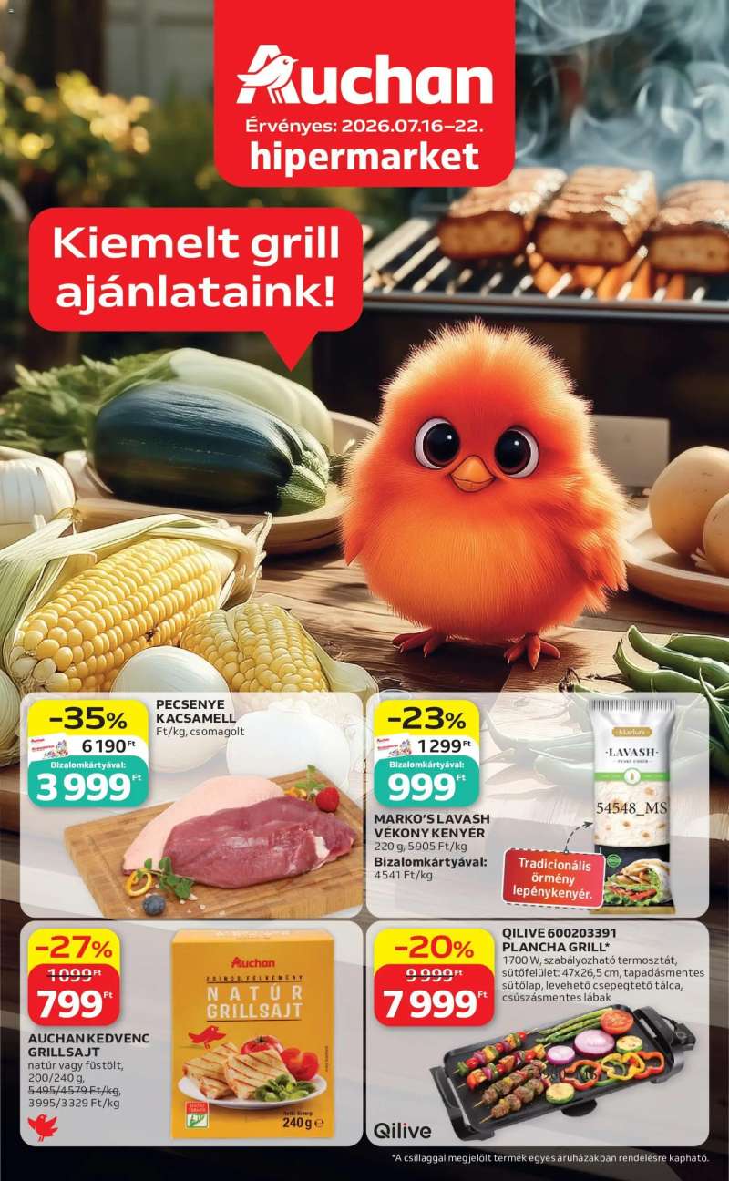 Auchan Auchan Grill ajánlataink 1 oldal
