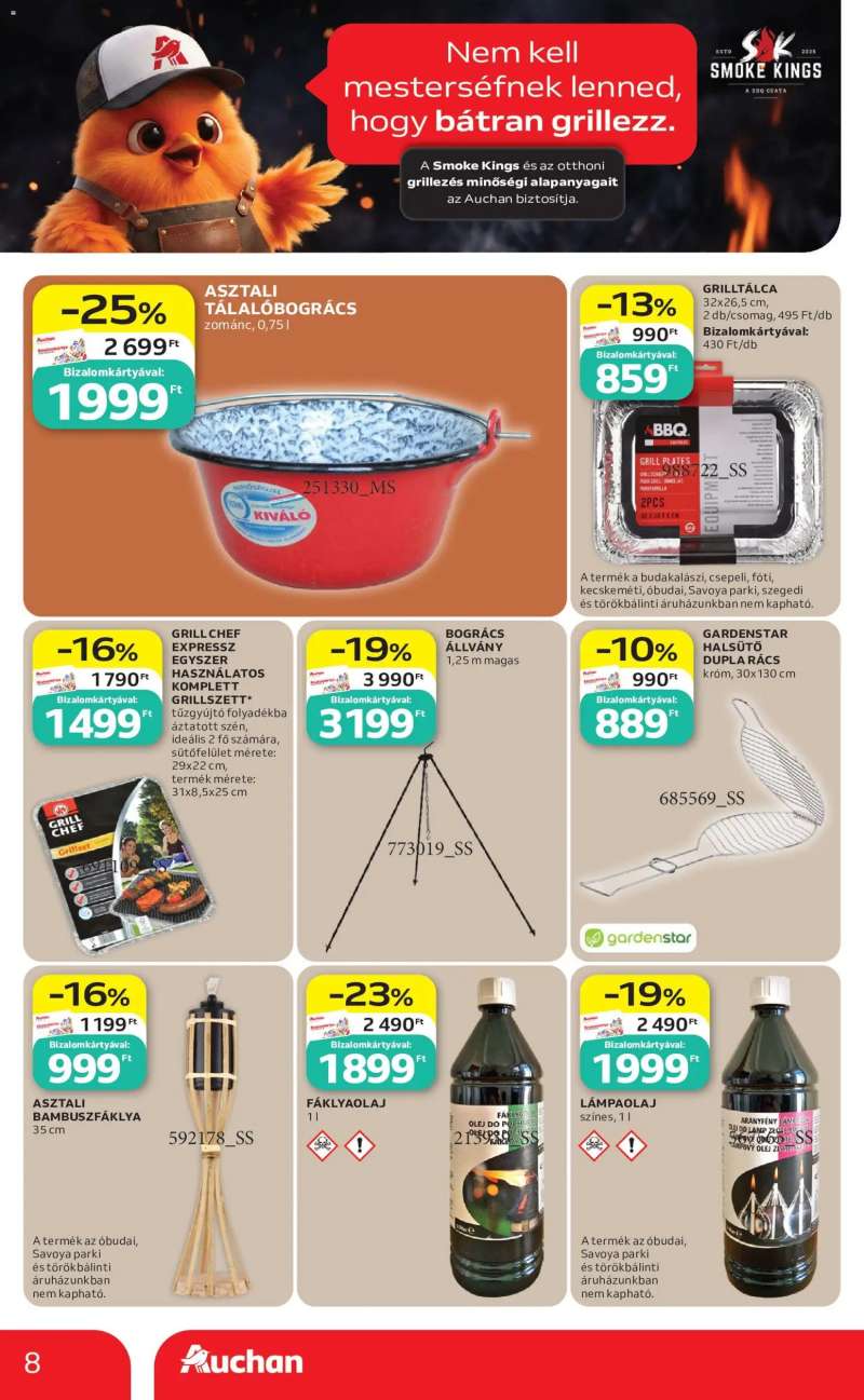 Auchan Auchan Grill ajánlataink 8 oldal