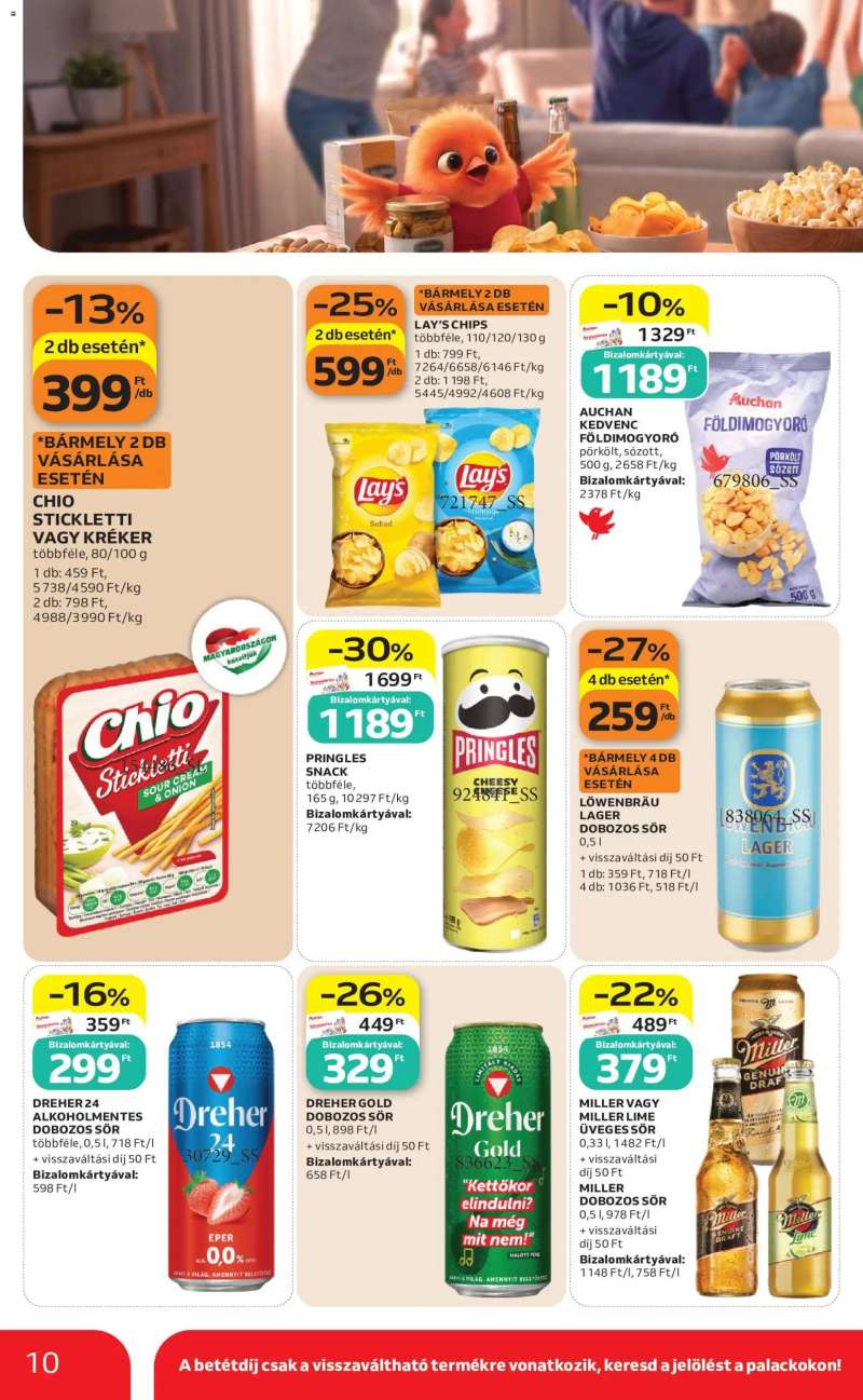 Auchan Auchan Szupermarket akciós újság 10 oldal