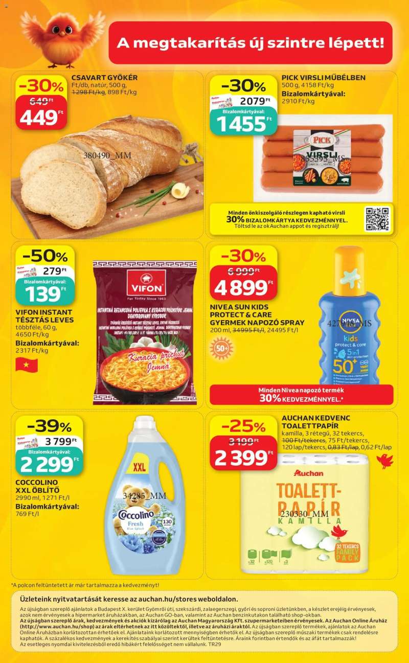 Auchan Auchan Szupermarket akciós újság 12 oldal